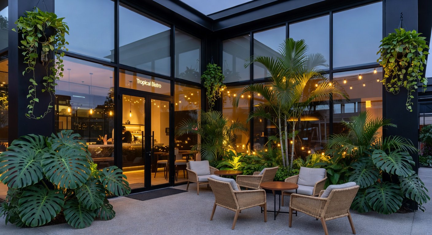 Cafe storefront